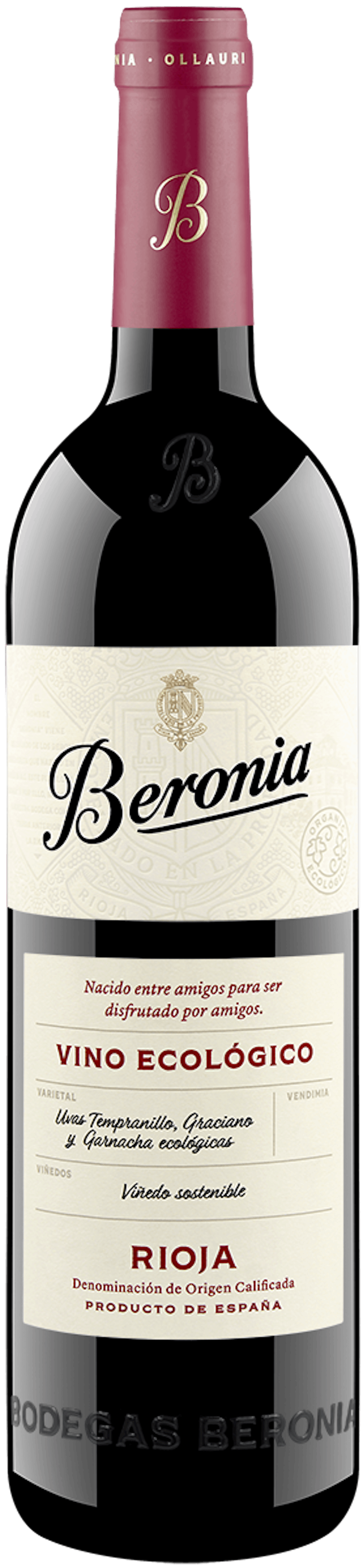 Vino Ecológico Tempranillo